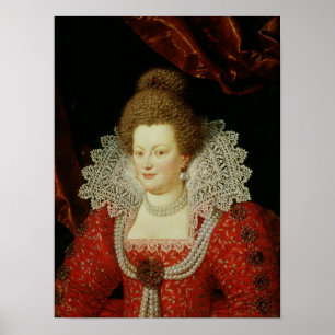 Póster Retrato de Marie de Medici