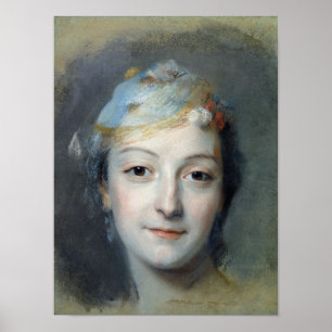 Poster Retrato de Marie Fel 1757
