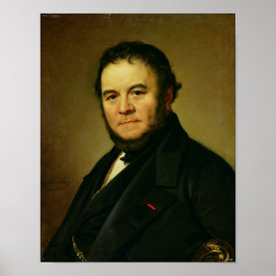 Póster Retrato de Marie Henri Beyle, conhecido como