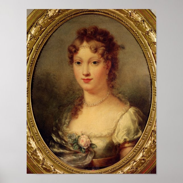 Póster Retrato de Marie-Louise de Hapsburg-Lorraine (Frente)