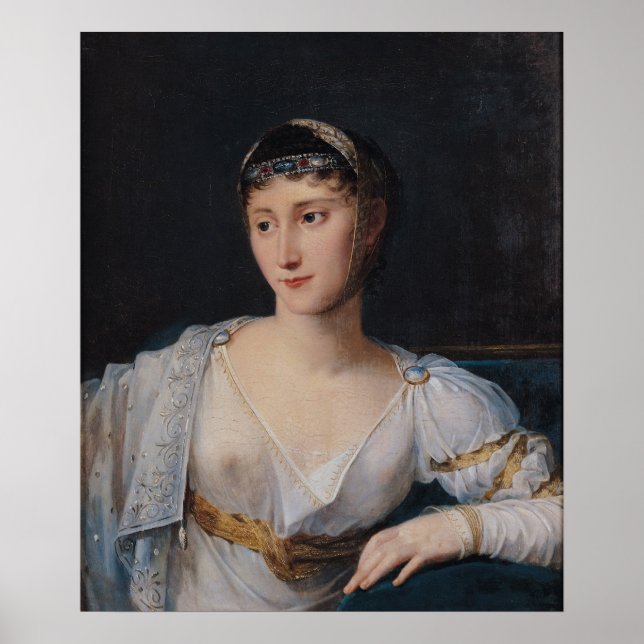Poster Retrato de Marie-Pauline Bonaparte (Frente)