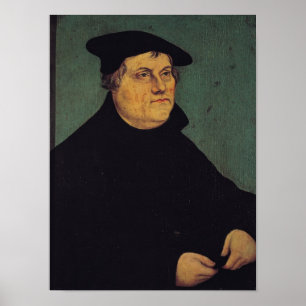Póster Retrato de Martin Luther 1543