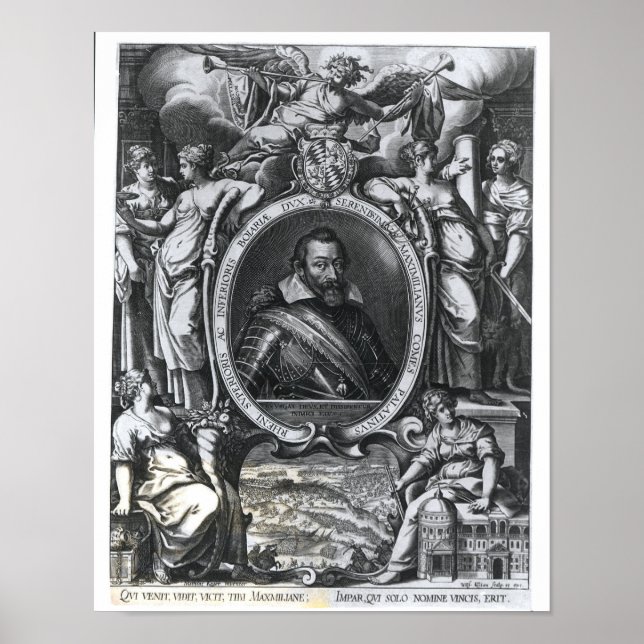 Poster Retrato de Maximiliano I da Baviera (Frente)