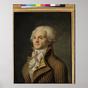 Póster Retrato de Maximilien de Robespierre