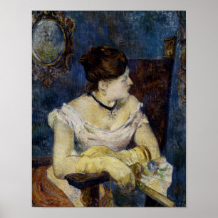 Póster Retrato de Mette Gaugin, A Mulher Artista