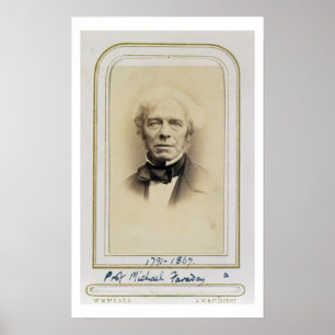 Póster Retrato de Michael Faraday (1791-1867) (albume p