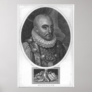 Poster Retrato de Michel de Montaigne