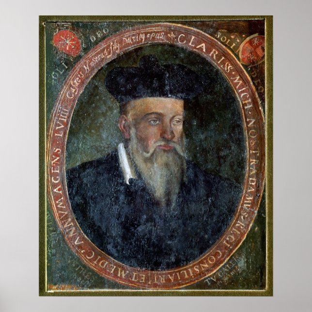 Póster Retrato de Michel de Nostradame (Frente)