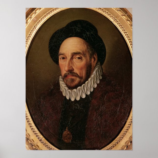 Póster Retrato de Michel Eyquem de Montaigne (Frente)