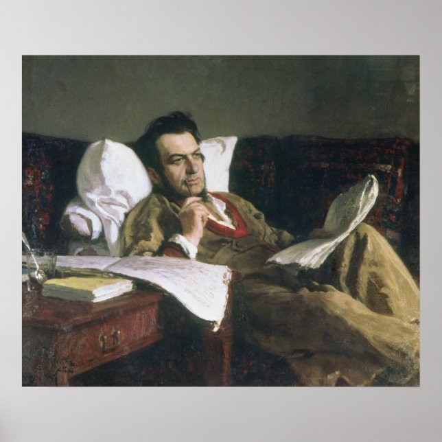 Póster Retrato de Mikhail Glinka (Frente)