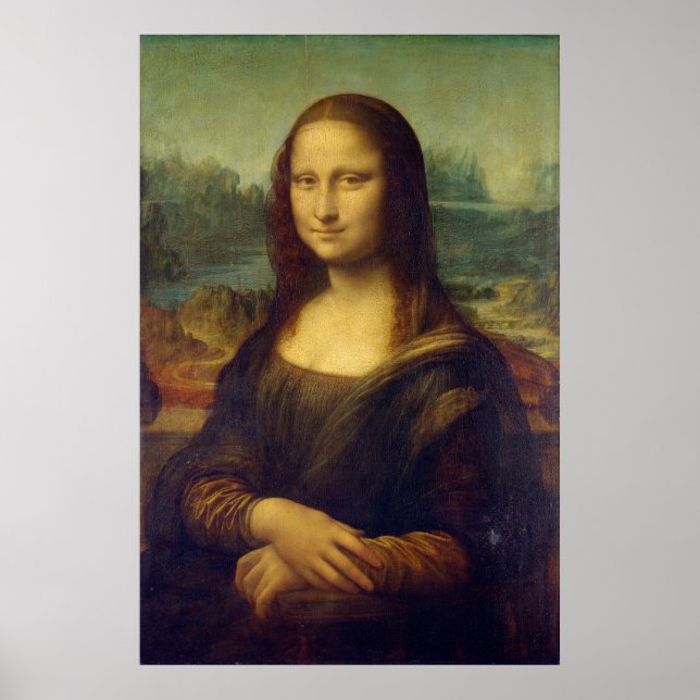 Poster Retrato de Mona Lisa de Leonardo da Vinci (Frente)
