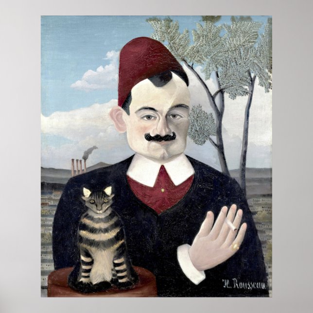 Póster Retrato de Monsieur X, Henri Rousseau de Belas Art (Frente)