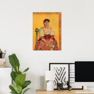 Póster Retrato de Mulher Italiana por Vincent van Gogh