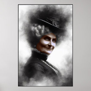 Poster Retrato de Mulher Vitoriana Misteriosa Arte