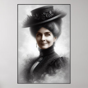 Poster Retrato de Mulher Vitoriana Misteriosa Arte