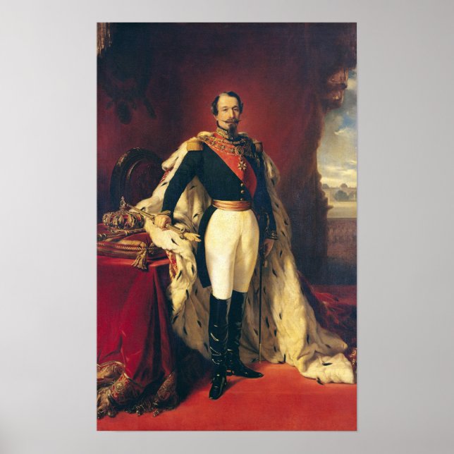 Póster Retrato de Napoleão III Imperador da França (Frente)