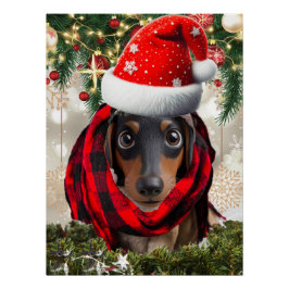 Póster Retrato de Natal de Pet a partir de Foto 