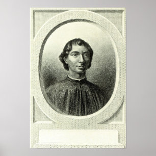 Poster Retrato de Niccolo Maquiavelli