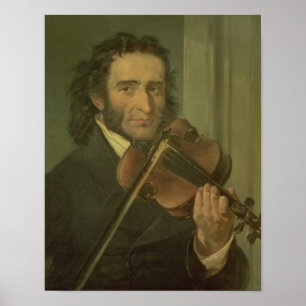 Poster Retrato de Niccolo Paganini