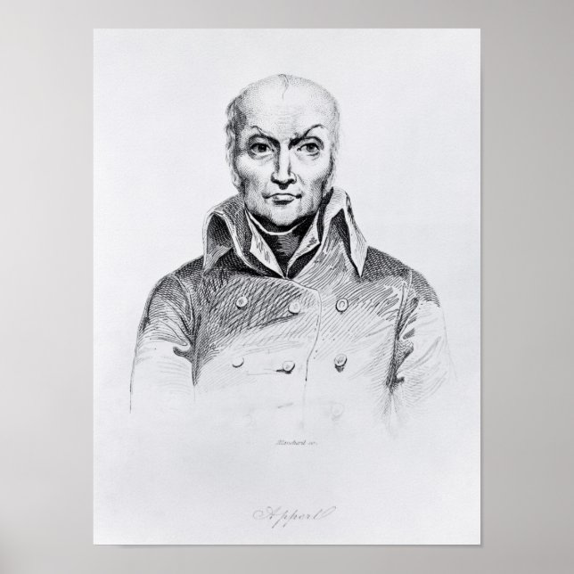 Poster Retrato de Nicolas Appert (Frente)