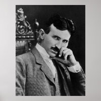 Retrato de Nikola Tesla
