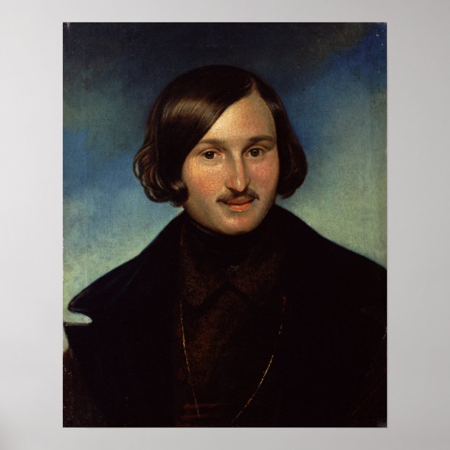 Póster Retrato de Nikolay Gogol, 1841 (Frente)