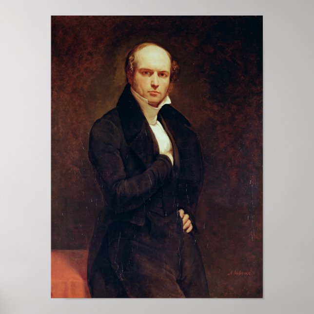 Poster Retrato de Odilon Barrot (Frente)