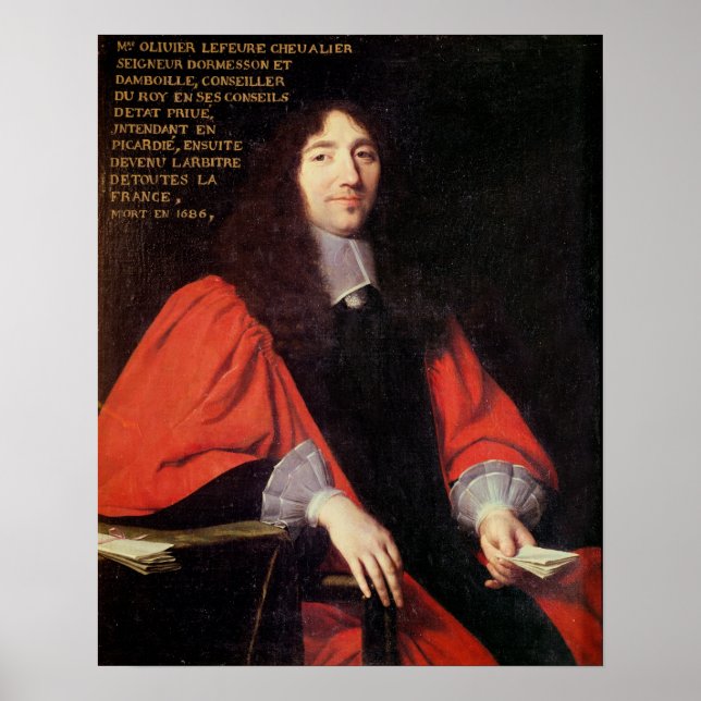 Póster Retrato de Olivier Lefevre (Frente)