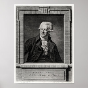 Póster Retrato de Pascal Paoli