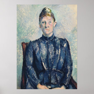 Póster Retrato de Paul Cezanne   da senhora Cezanne,