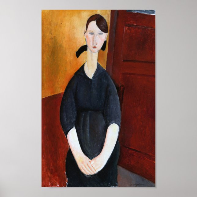 Poster Retrato de Paulette Jourdain, Modigliani (Frente)