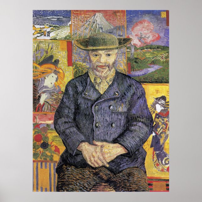 Poster Retrato de Pere Tanguy Pós-Impressionismo de Van G (Frente)