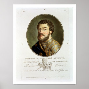 Poster Retrato de Philip II, chamado Augustus, rei do