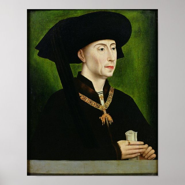 Poster Retrato de Philippe Bon Duc de Bourgogne (Frente)