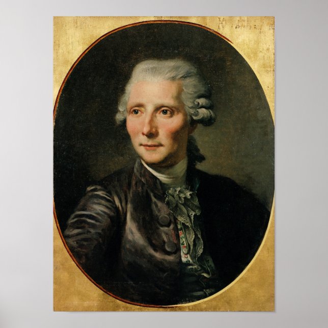 Poster Retrato de Pierre Augustin Caron de (Frente)