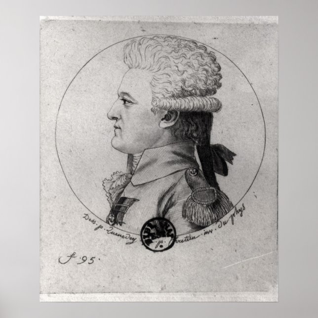 Poster Retrato de Pierre Charles de Villeneuve (Frente)