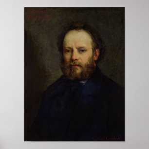 Poster Retrato de Pierre Joseph Proudhon 1865