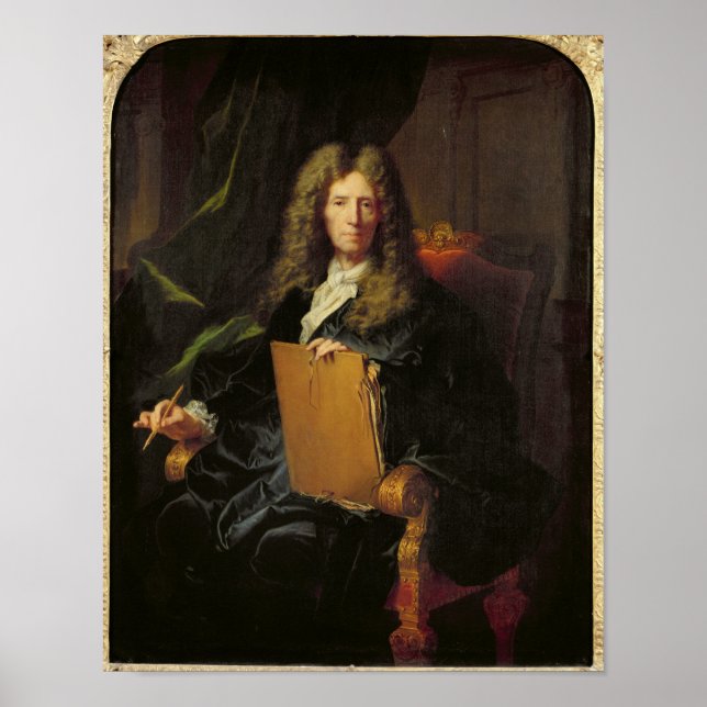 Póster Retrato de Pierre Mignard c. 1690 (Frente)