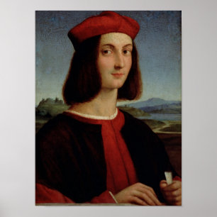 Póster Retrato de Pietro Bembo novo, 1504-6