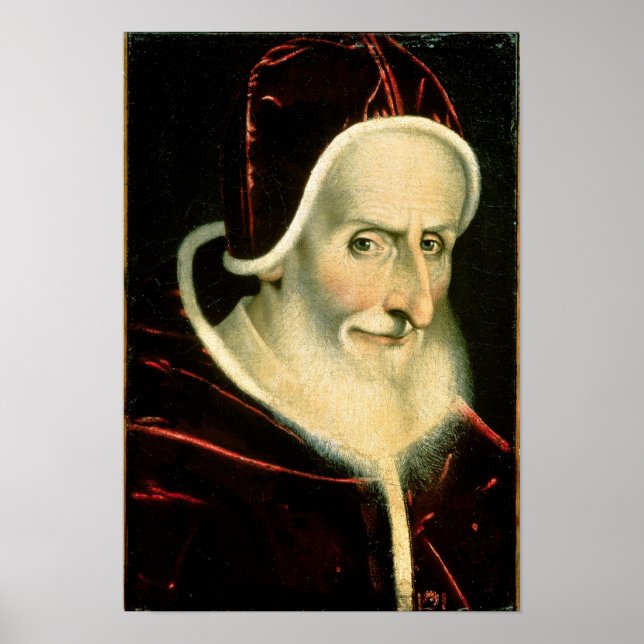 Póster Retrato de Pope Pius V 1576-80 (Frente)