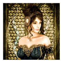 Retrato de Princesa de Conto de Fadas Encantado