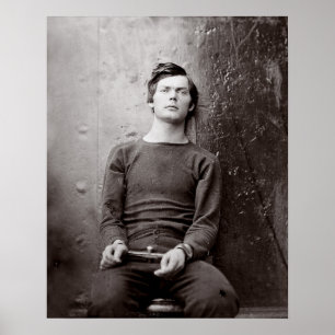 Poster Retrato de Prisioneiro, 1865. Foto Antiga