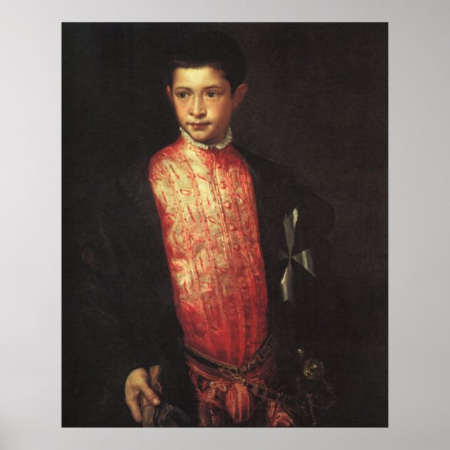 Póster Retrato de Ranuccio Farnese (Frente)