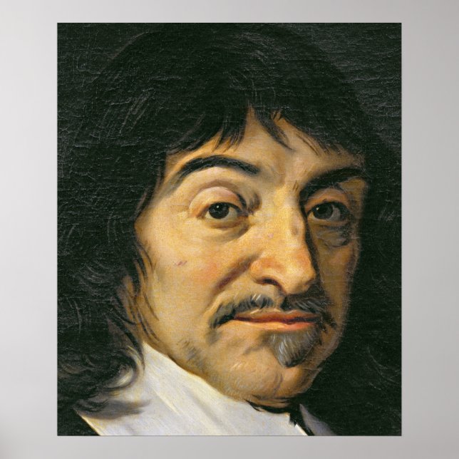 Poster Retrato de Rene Descartes c.1649 (Frente)