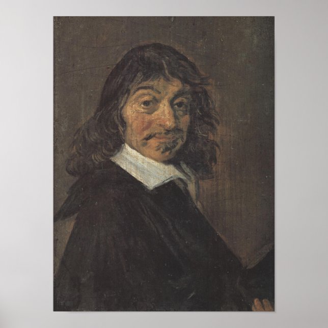 Poster Retrato de René Descartes por Frans Hals (Frente)