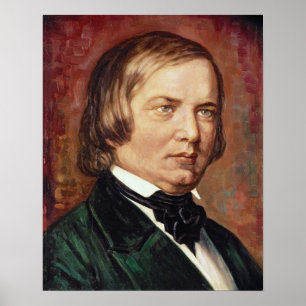 Poster Retrato de Robert Schumann