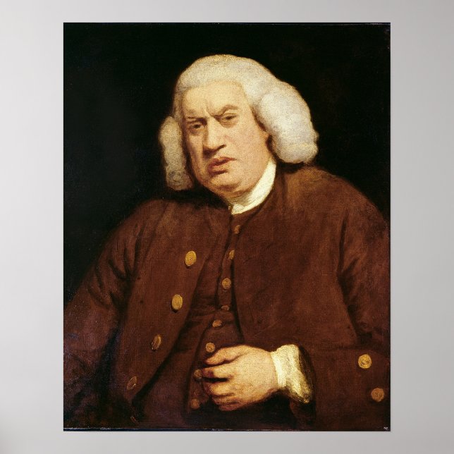 Poster Retrato de Samuel Johnson (Frente)