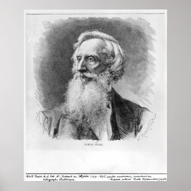 Poster Retrato de Samuel Morse (Frente)