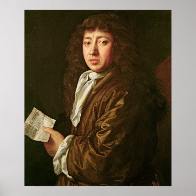 Póster Retrato de Samuel Pepys 1666 (Frente)