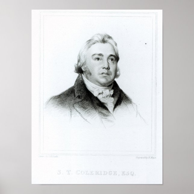 Poster Retrato de Samuel Taylor Coleridge (Frente)